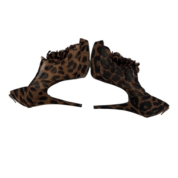 Chinese Laundry Women’s Brown Peep Toe High Heel Cheetah Pumps Size 6.5 Women’s - Picture 7 of 11